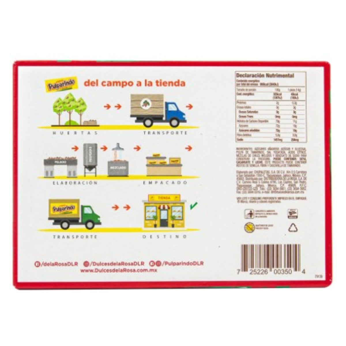 De la Rosa Pulparindo Hot 1/20 ct.