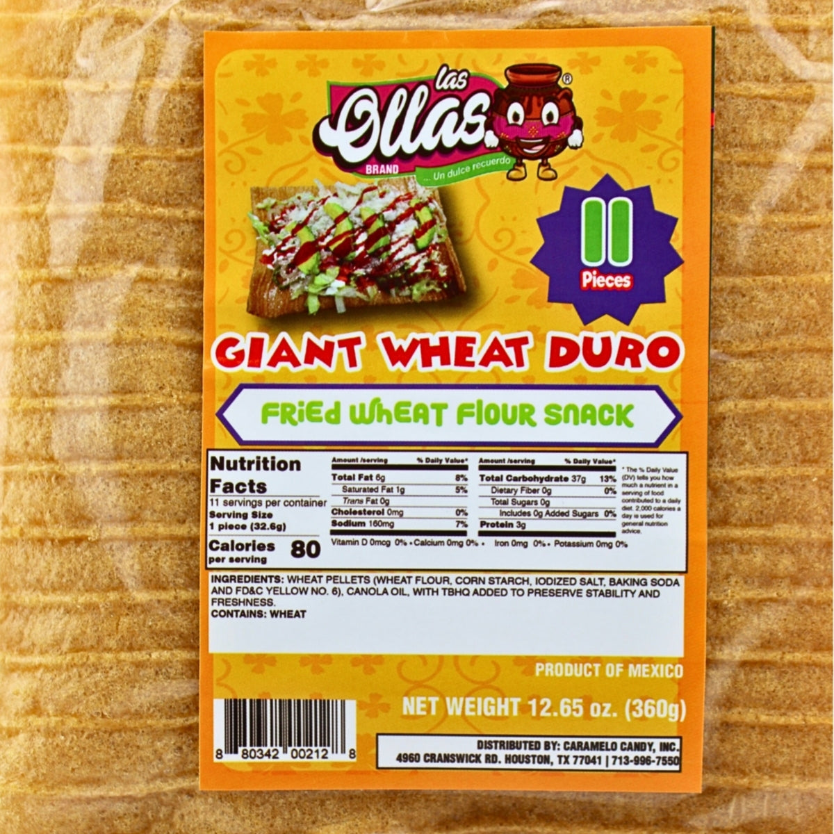 Las Ollas Giant (puffed) wheat duro 1/12.65 oz.