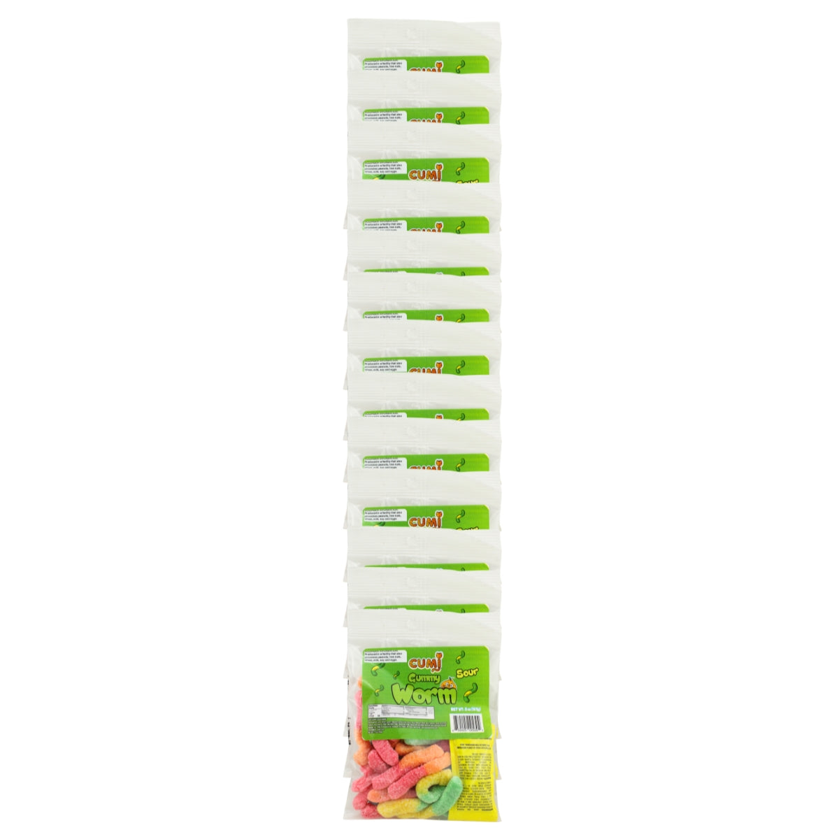CUMI Gummy Worms Sour Strap 1/12 ct.