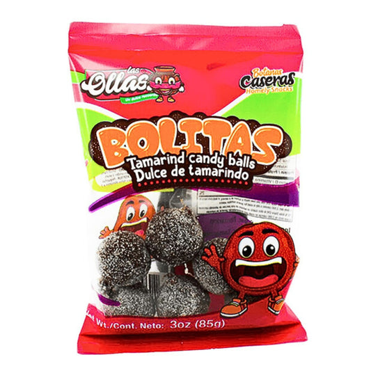 Las Ollas Starp Bolitas de Tamarindo Azucar 12/3 oz.