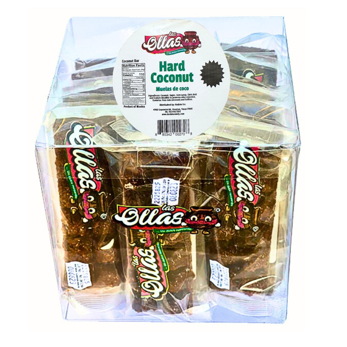 Las Ollas Coconut Hard Candy 1/20/2.2 oz.