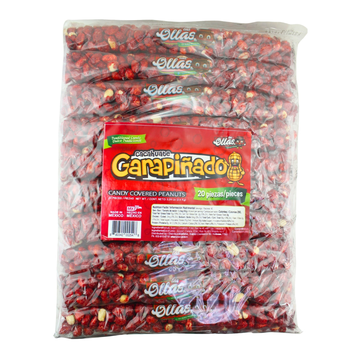 Las Ollas Garapiñados Rojo Tubo 10/4.23 oz.