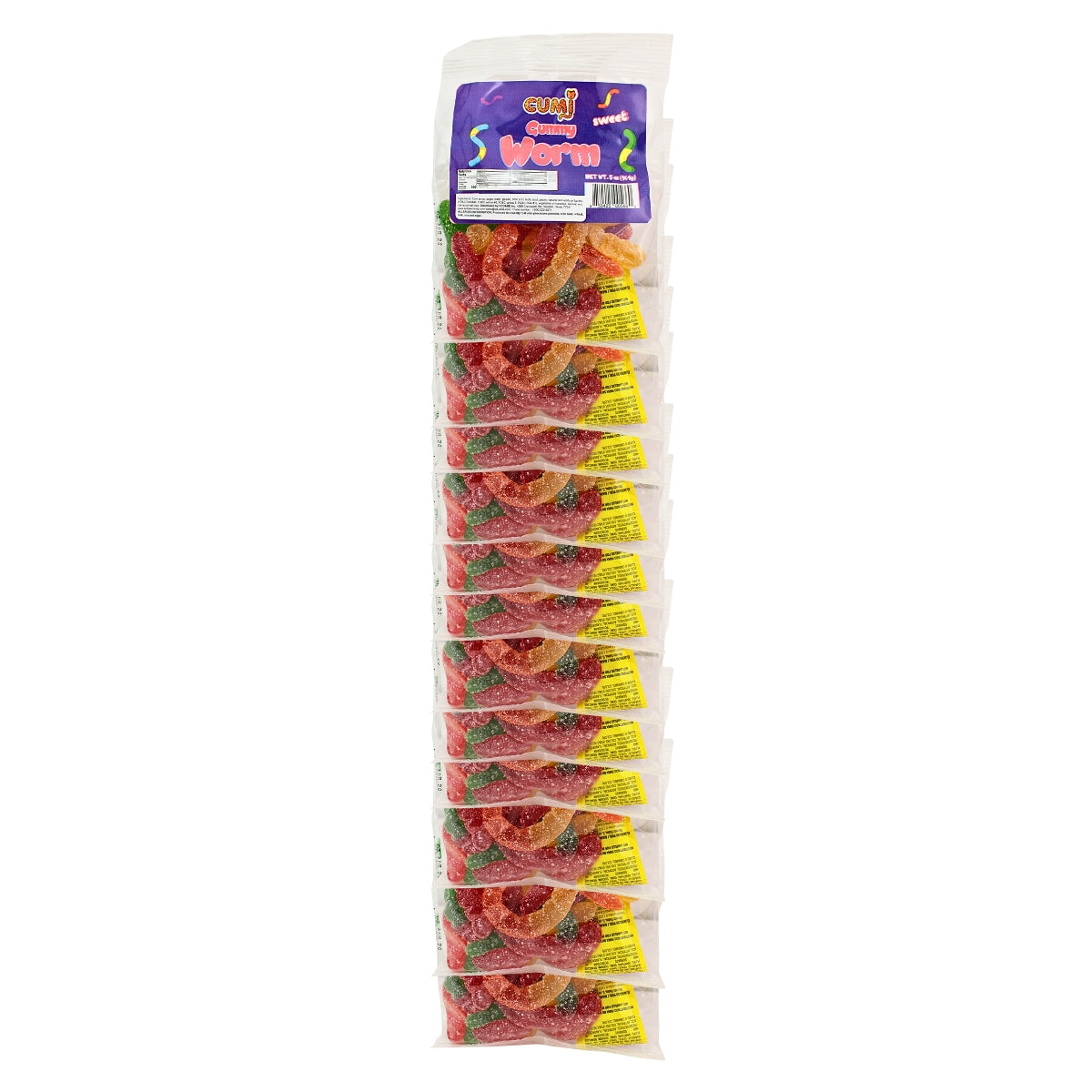 CUMI Gummy Worms Sweet Strap 1/12 ct.