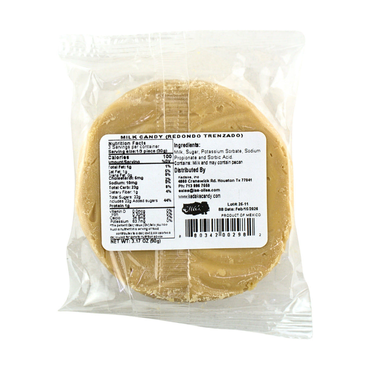 Las Ollas Dulce de Leche Redondo Trenzado 5/3.17 OZ