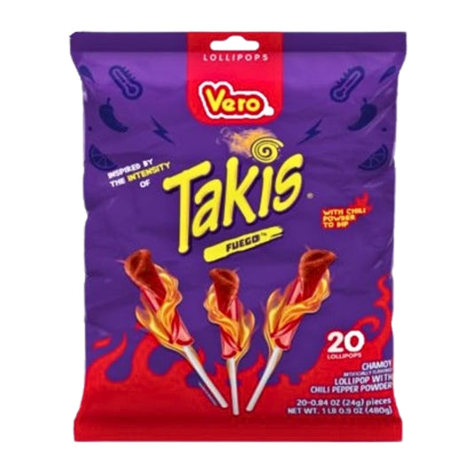 Vero Takis Fuego Lollipop 1/20 ct.
