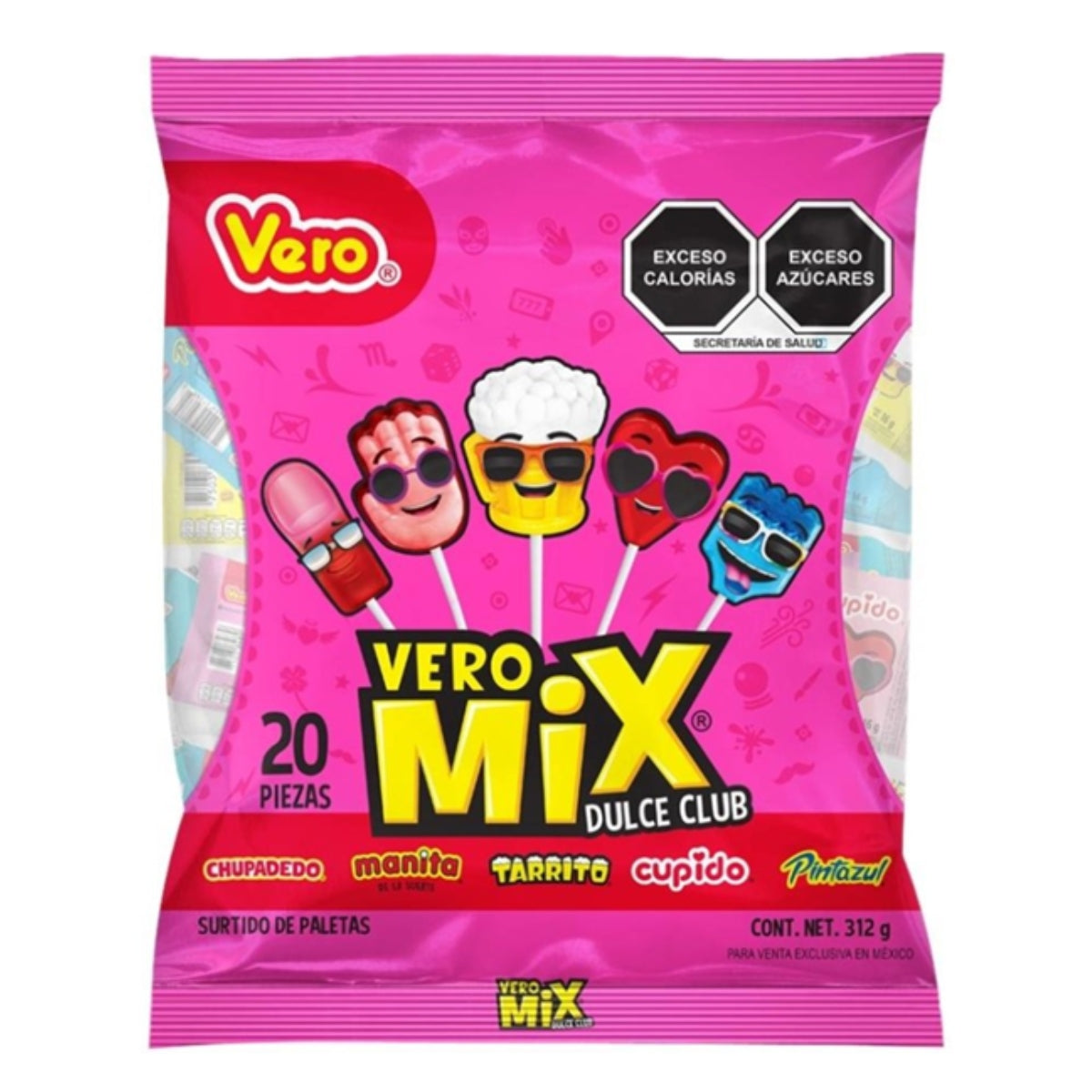 Vero Mix Dulce Club Paletas 1/40 ct.